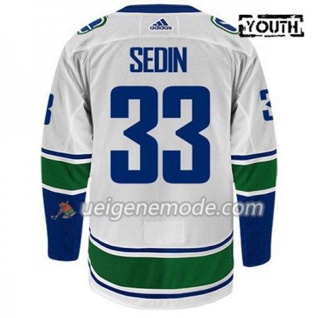 Kinder Eishockey Vancouver Canucks Trikot HENRIK SEDIN 33 Adidas Weiß Authentic